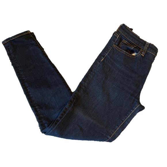 P228 J. Crew Dark Wash Skinny Stretch Jeans Size 28/30 (6-8) - Picture 3 of 3